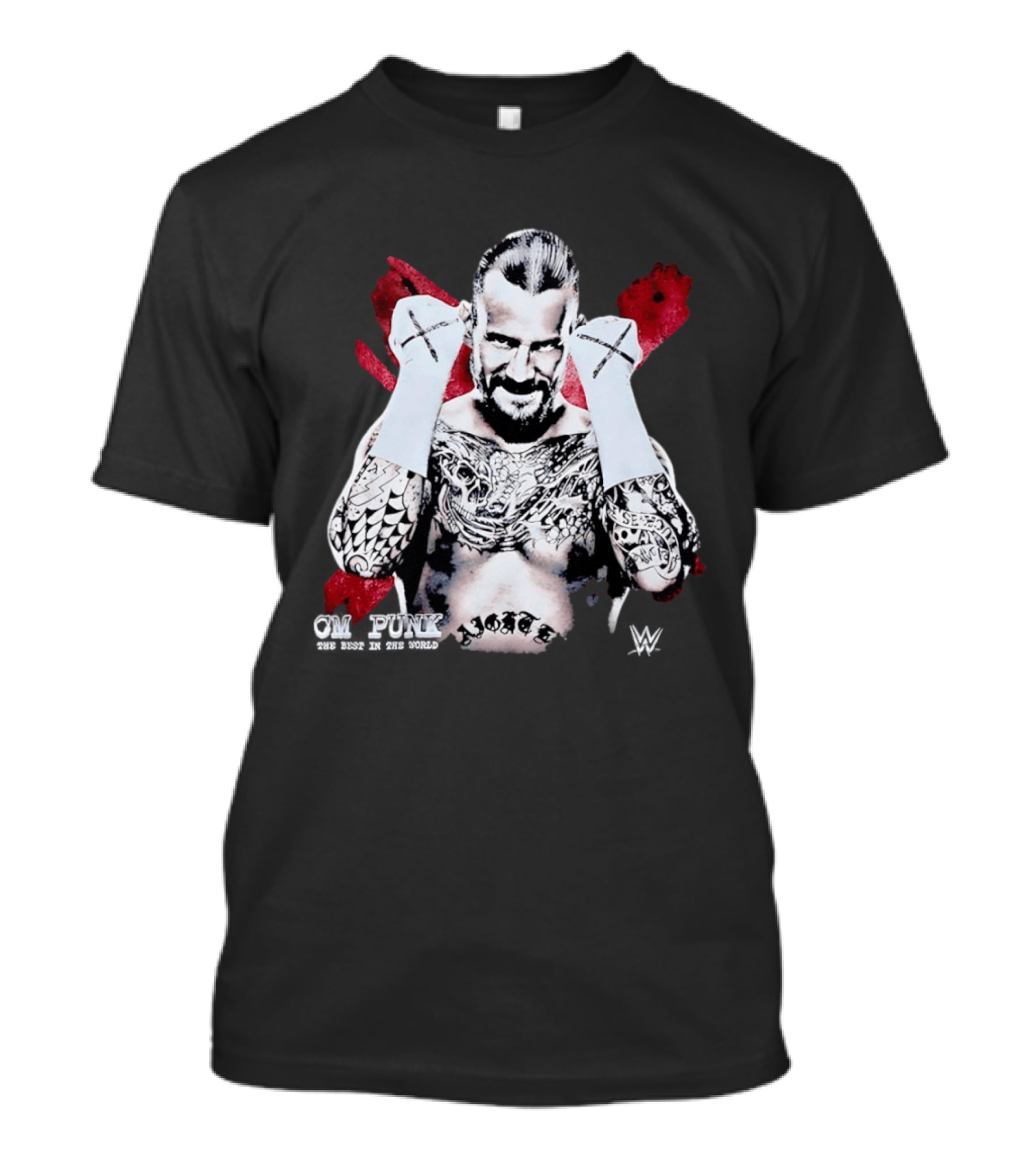 CM Punk Best In The World WWE Wrestling Icon Tattoo T-Shirt