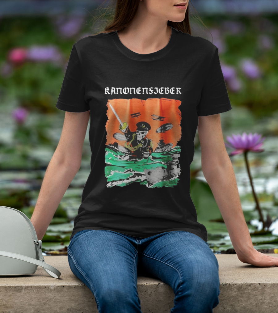 Kanonenfieber Soldatenschicksale 2026 Tour Naval Warfare Skeleton Captain Swords And Battleships T-Shirt