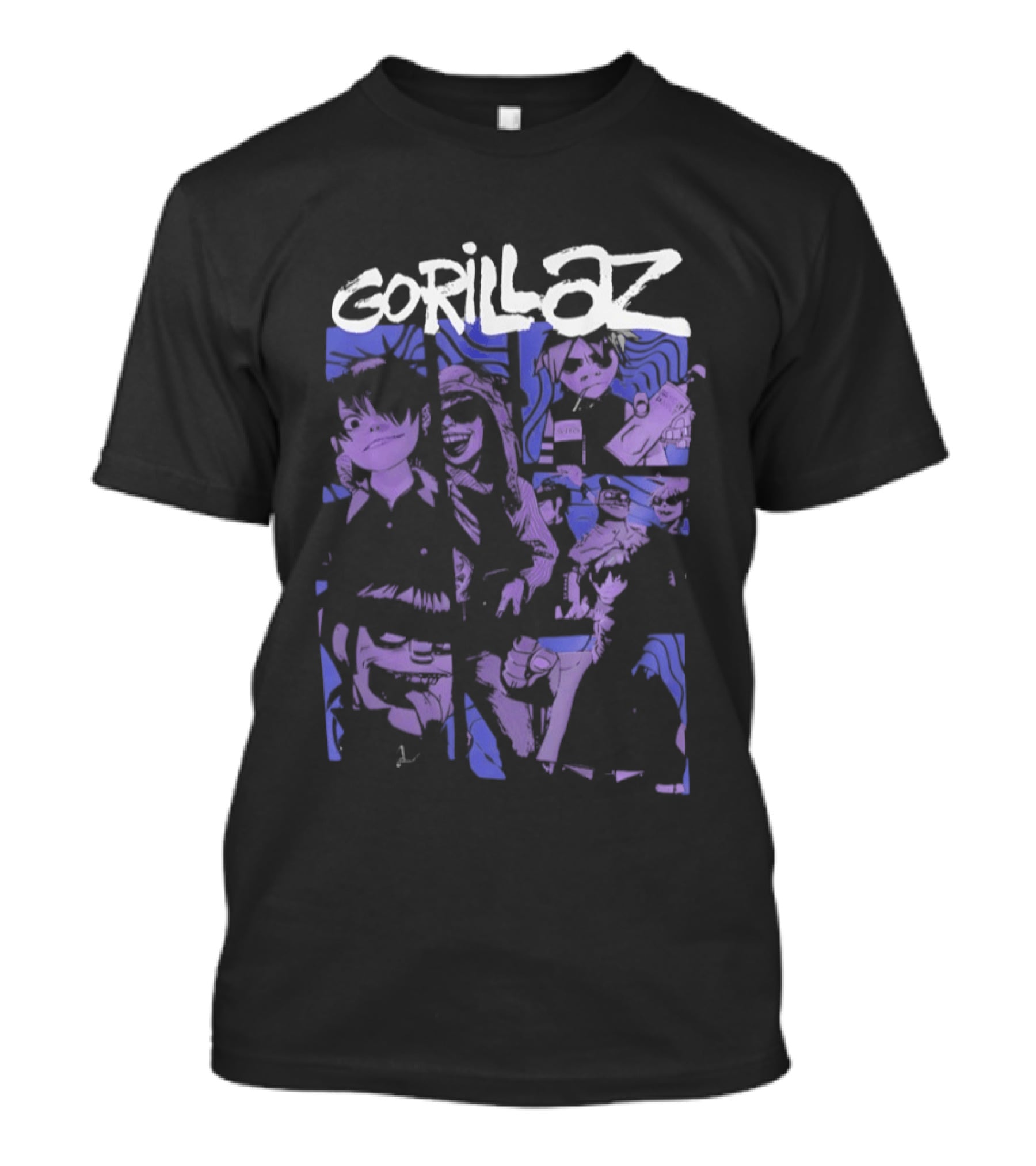 Gorillaz Murdoc Niccals Noodle Russel Hobbs Purple T-Shirt