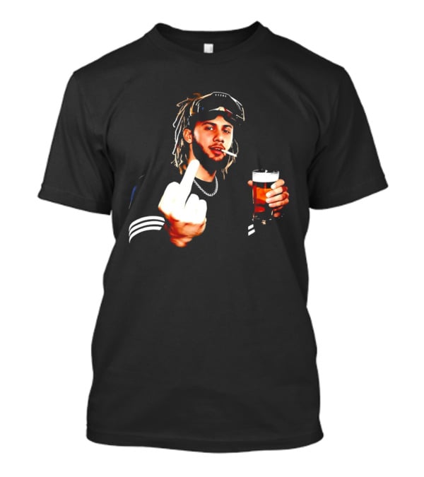 Fernando Tatis Jr Middle Finger Drinking Beer And Smoking T-Shirt
