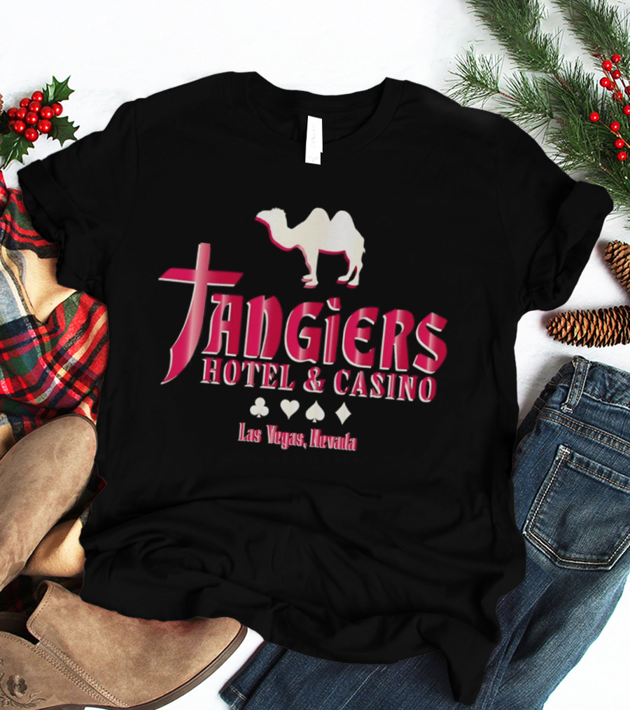 Tangiers Hotel And Casino Las Vegas Nevada Camel Logo Playing Cards T-Shirt