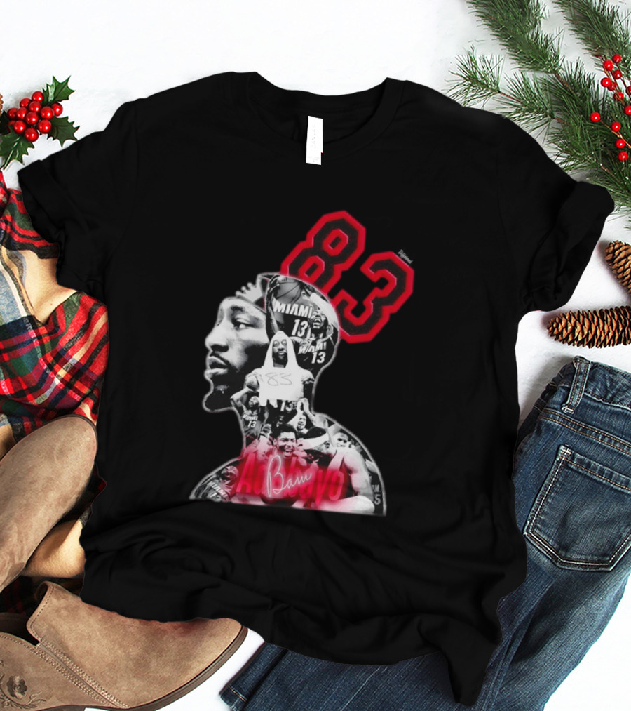Bam Adebayo 83 Miami Heat 13 NBA Basketball T-Shirt