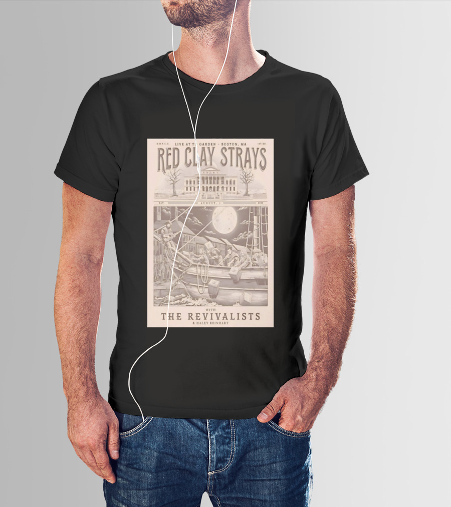 Red Clay Strays Live At TD Garden Boston MA August 1 2026 With The Revivalists Haley Reinhart T-Shirt