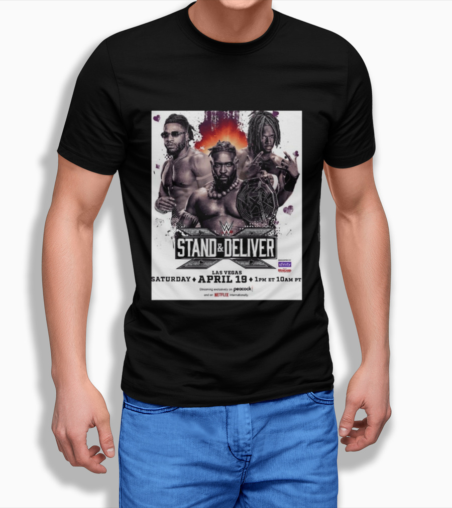 Trick Williams Jevon Evans WWE Stand And Deliver Las Vegas April 19 2025 Event T-Shirt