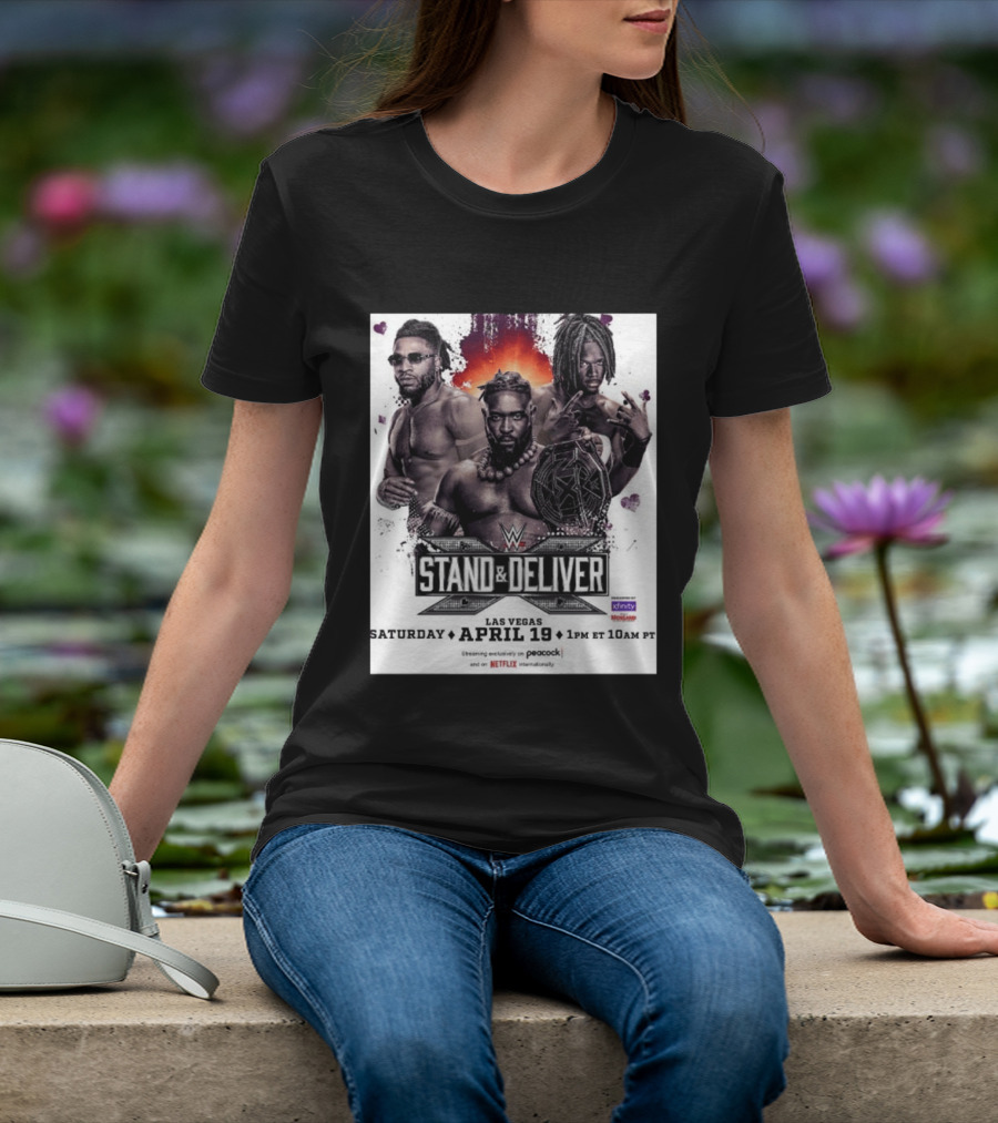 Trick Williams Jevon Evans WWE Stand And Deliver Las Vegas April 19 2025 Event T-Shirt