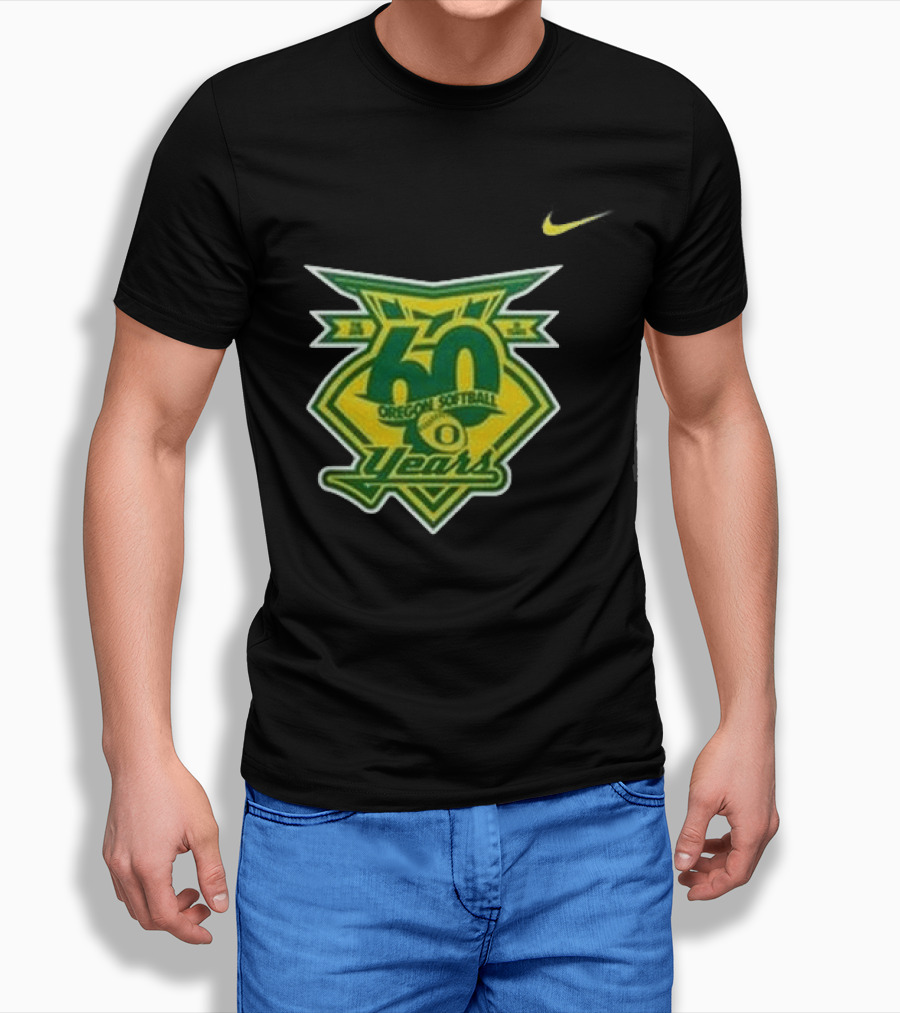 Oregon Ducks 60 Years Softball Anniversary Coach Melyssa Lombardi 2026 T-Shirt