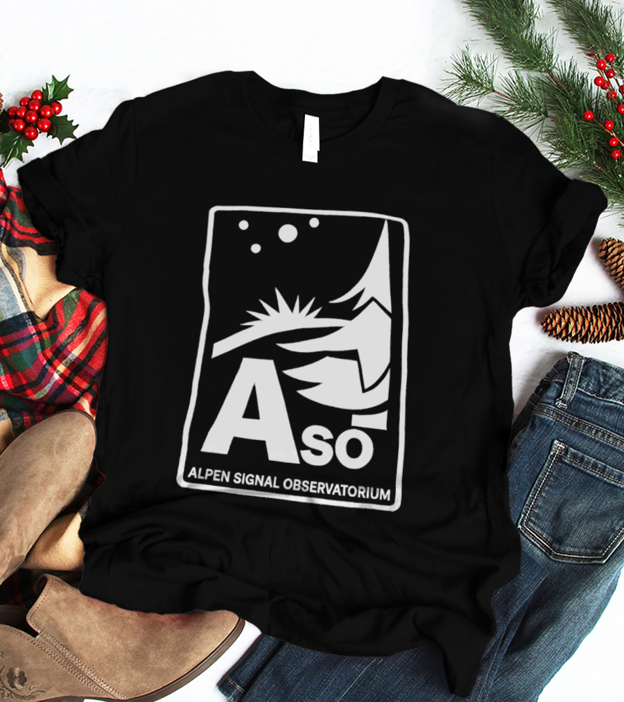 Aso Alpen Signal Observatorium Night Sky T-Shirt