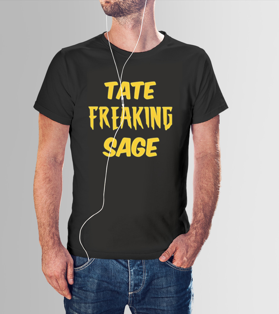 Iowa Hawkeyes NCAA Basketball Elite Eight Tate Freaking Sage T-Shirt