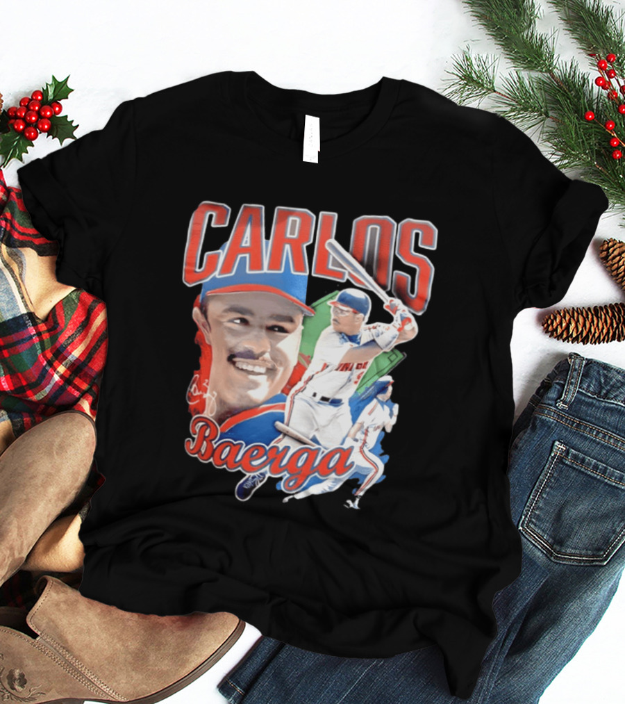 Carlos Baerga Cleveland Indians Baseball Player Print T-Shirt