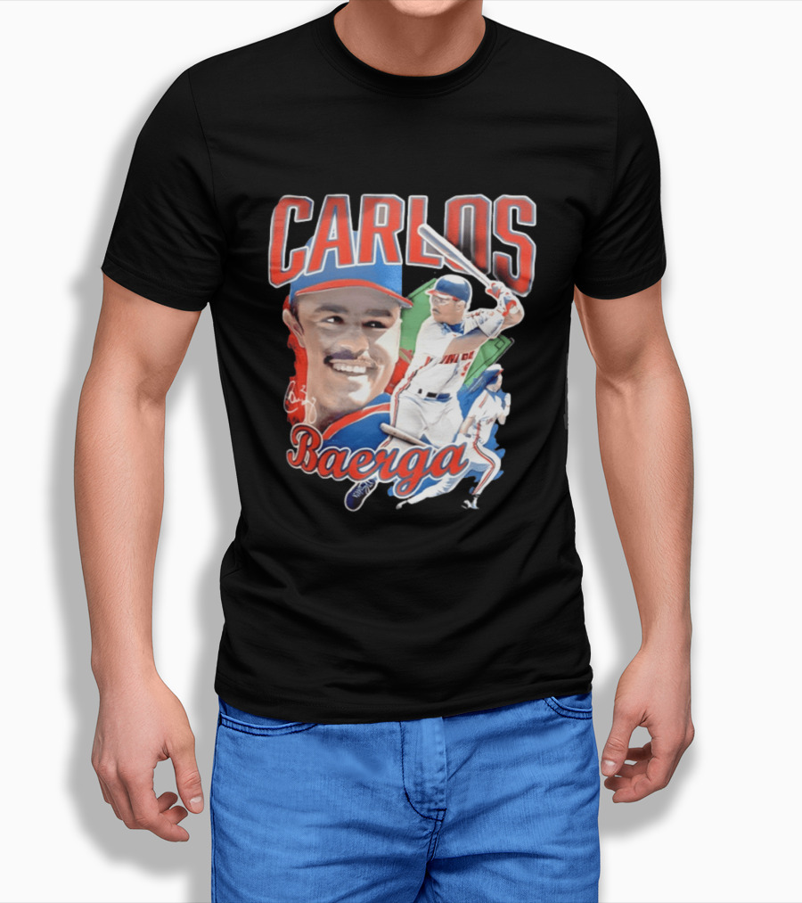 Carlos Baerga Cleveland Indians Baseball Player Print T-Shirt