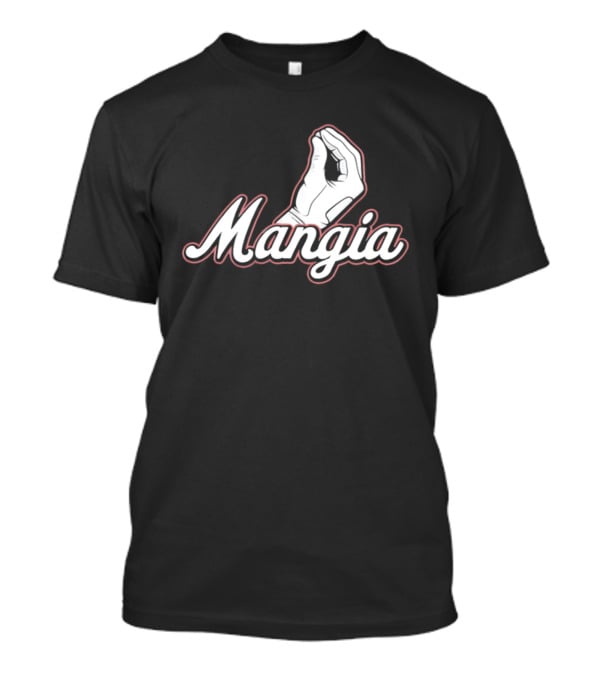 Mangia Italian Hand Gesture Classic Baseball T-Shirt
