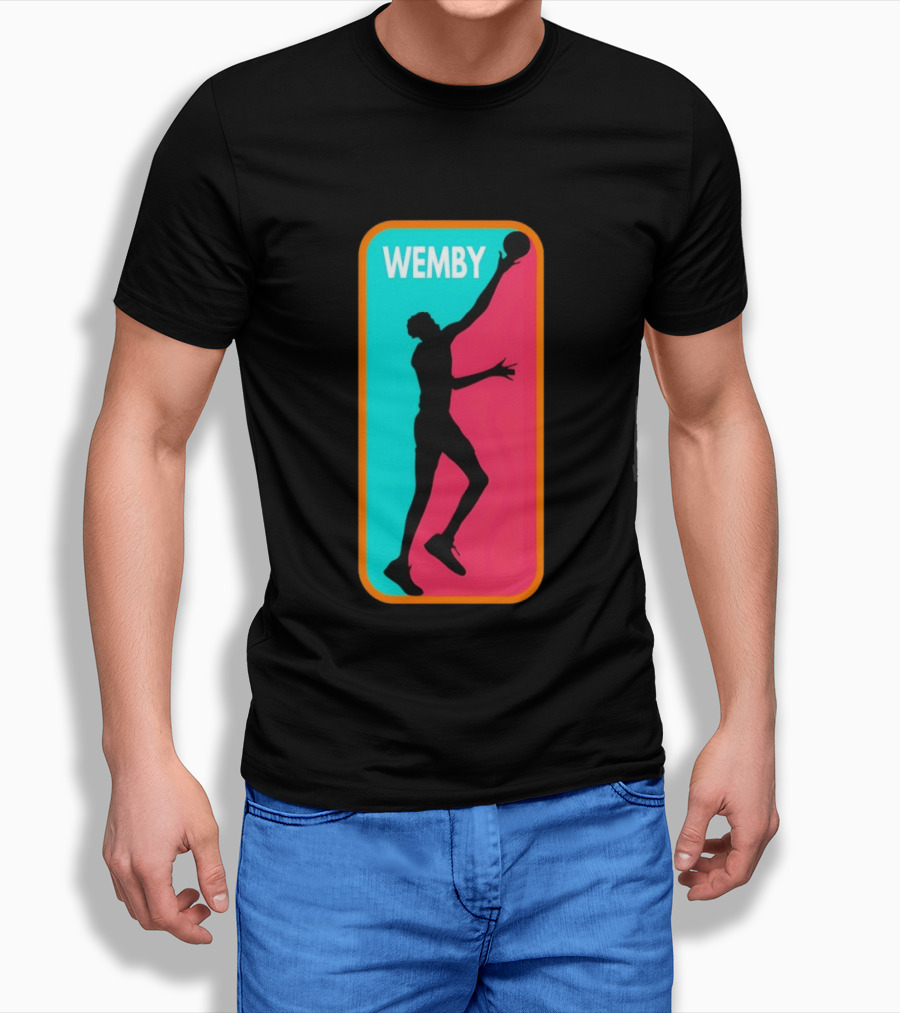 Victor Wembanyama Wemby Silhouette San Antonio Spurs NBA Basketball T-Shirt