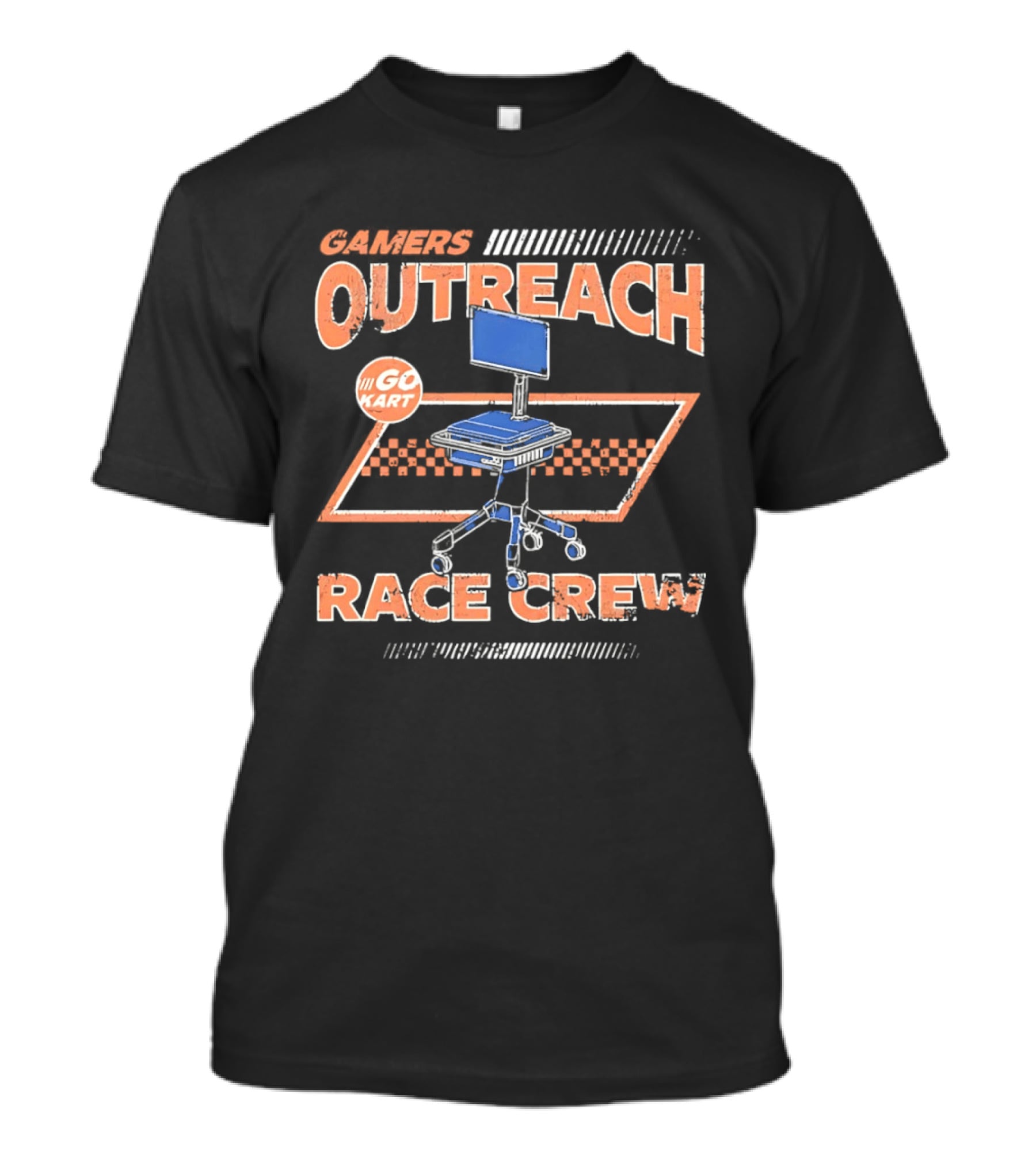 Gamers Outreach Go Kart Race Crew Chair Team T-Shirt