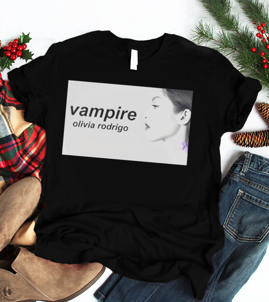 Vampire Olivia Rodrigo Pop Rock Side Profile T-Shirt