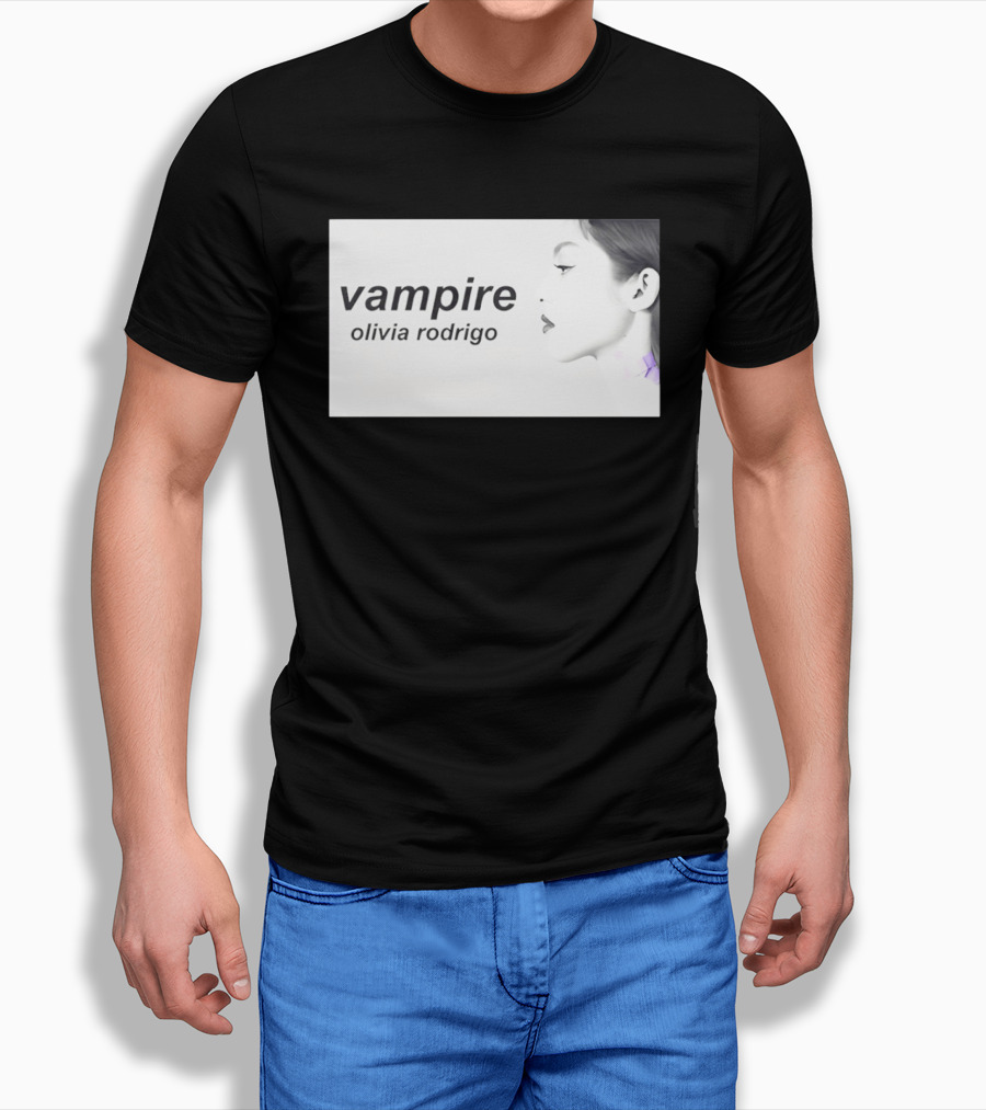 Vampire Olivia Rodrigo Pop Rock Side Profile T-Shirt