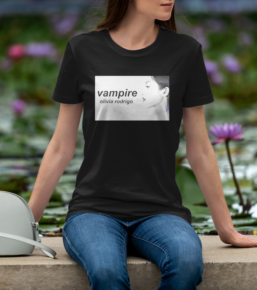 Vampire Olivia Rodrigo Pop Rock Side Profile T-Shirt