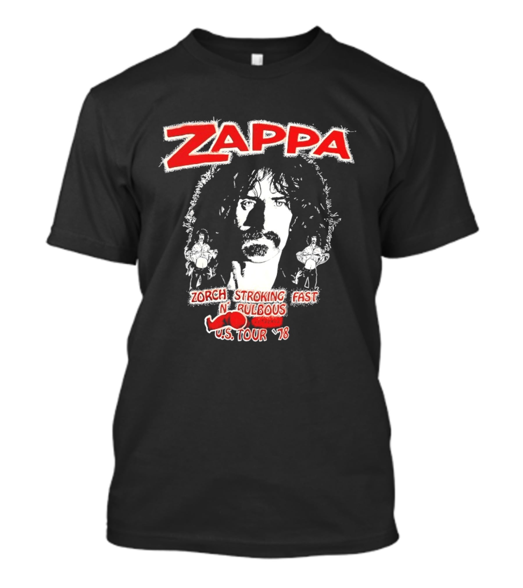 Zappa Zorch Stroking Fast N' Bulbous US Tour 78 T-Shirt