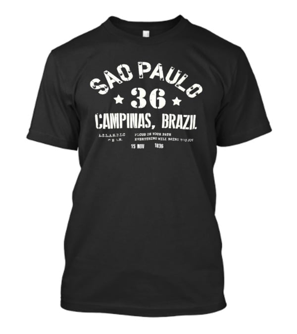 Sao Paulo 36 Campinas Brazil Authentic Local Style Retro Sportswear T-Shirt