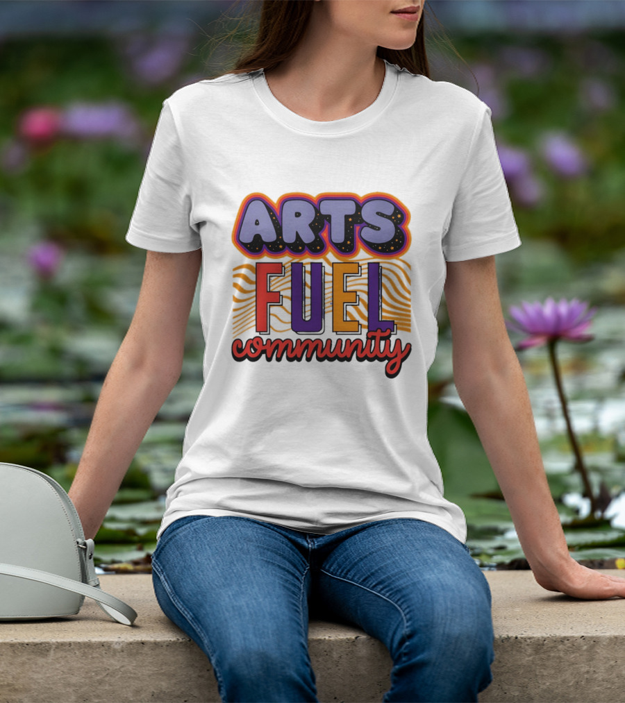 Arts Fuel Community Artswave Bold Colorful T-Shirt