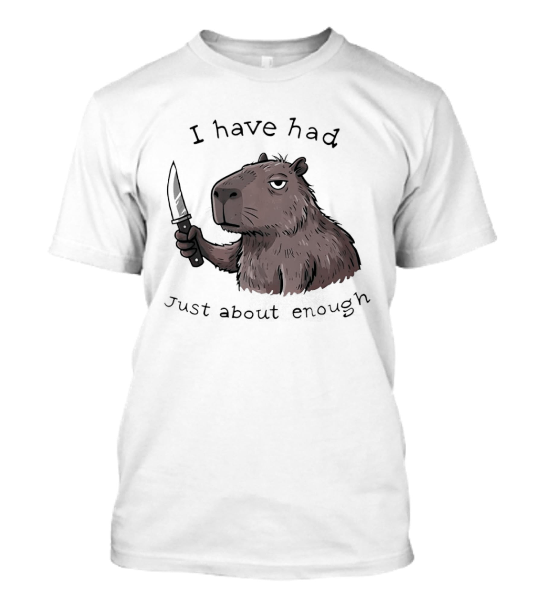 I Have Had Just About Enough Capybara With Pencil T-Shirt