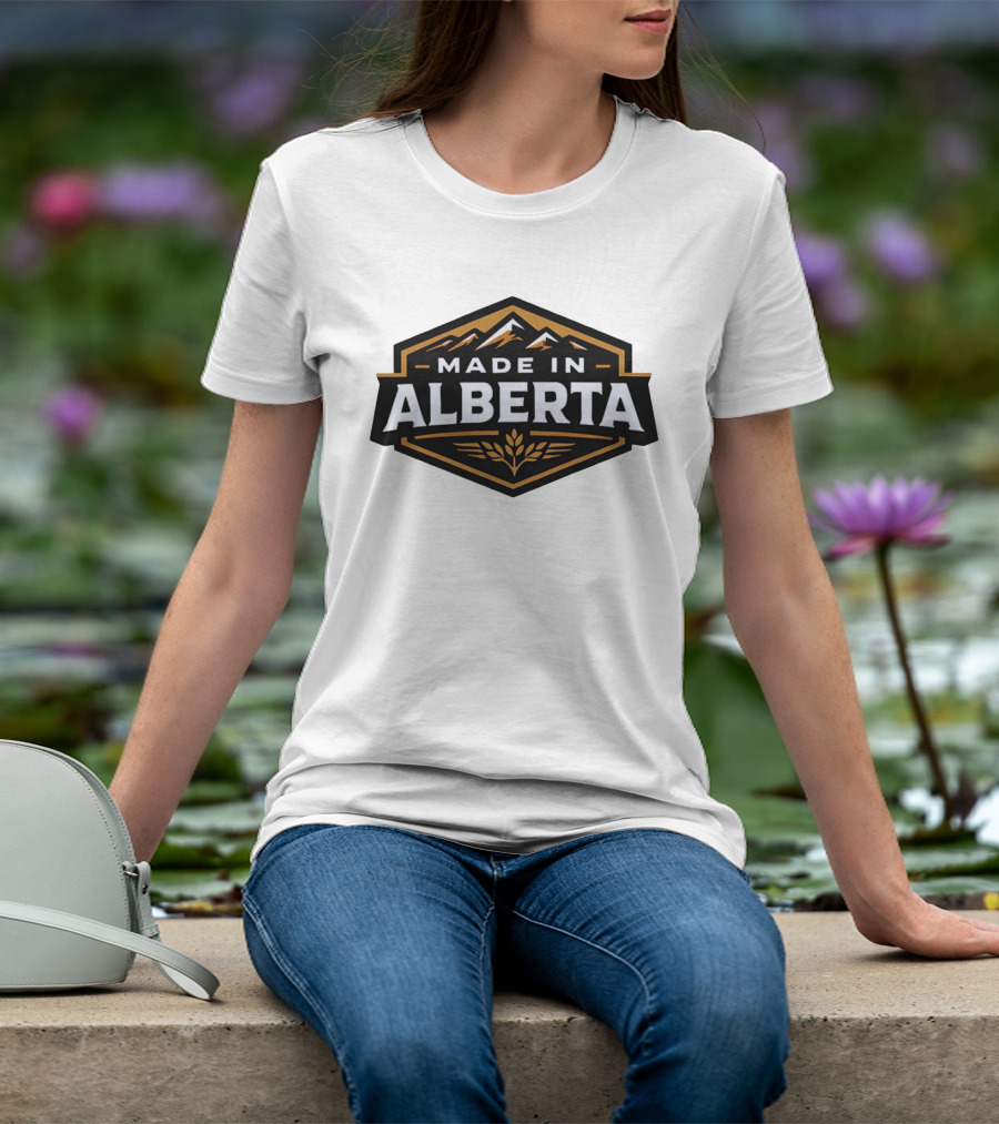 Made In Alberta Canadian Rockies Wheat T-Shirt