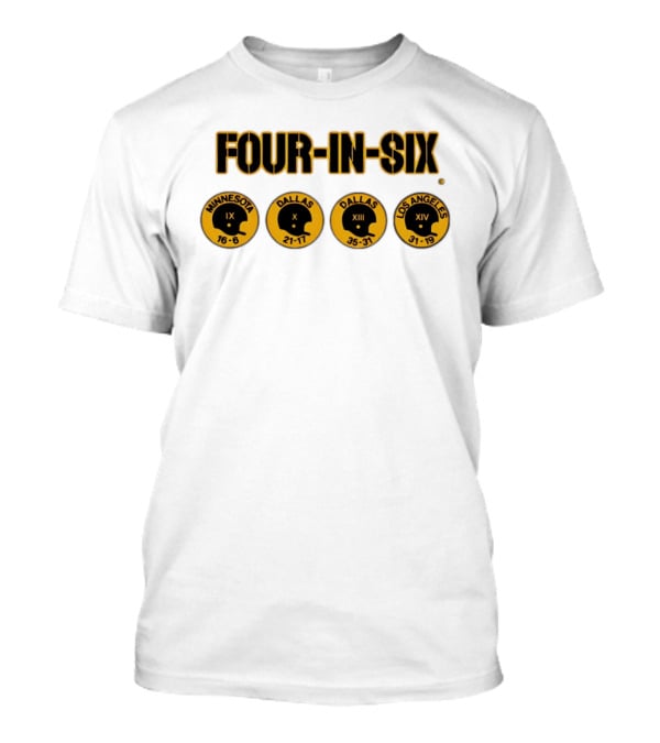 Four In Six Minnesota Dallas X XIII Los Angeles XIV IX 16 6 21 17 35 31 31 19 T-Shirt