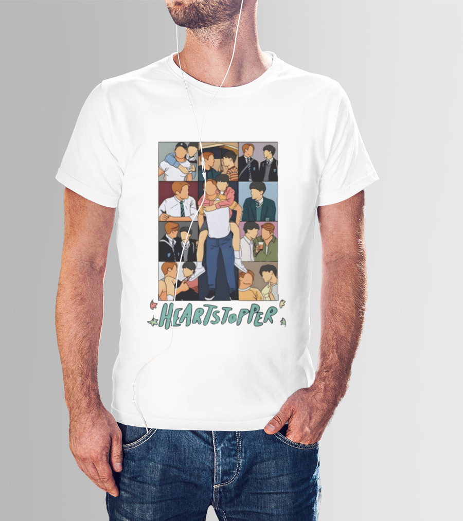 Heartstopper Nick And Charlie Comic Art Eras Tour T-Shirt