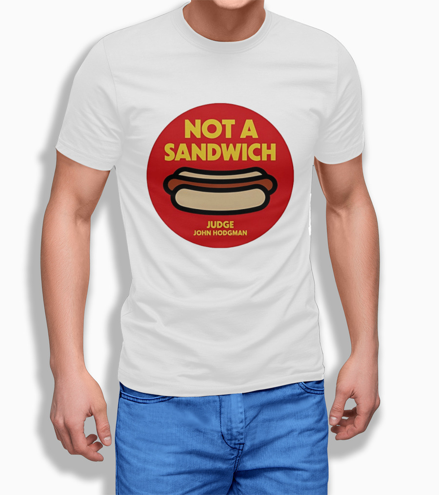 Not A Sandwich Judge John Hodgman Hot Dog Debate Red T-Shirt