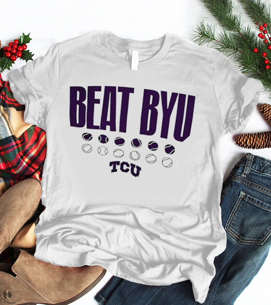 TCU Beat BYU Baseball Football Rivalry T-Shirt