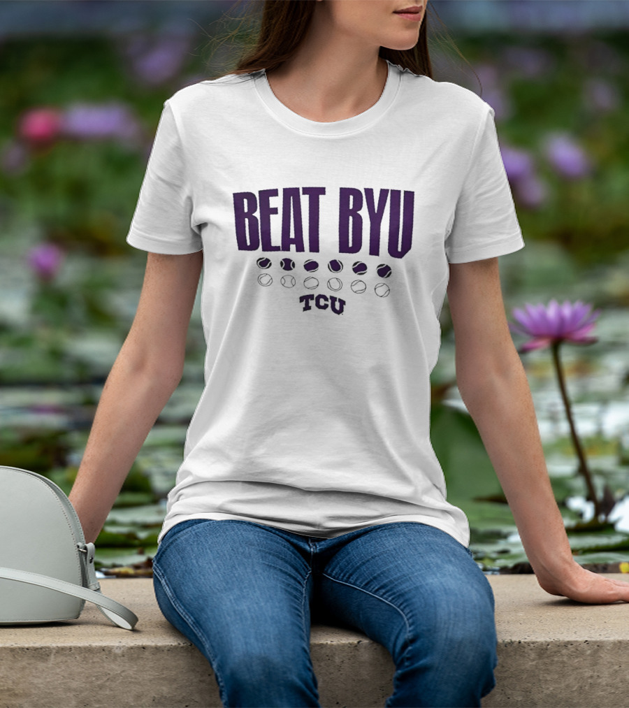 TCU Beat BYU Baseball Football Rivalry T-Shirt