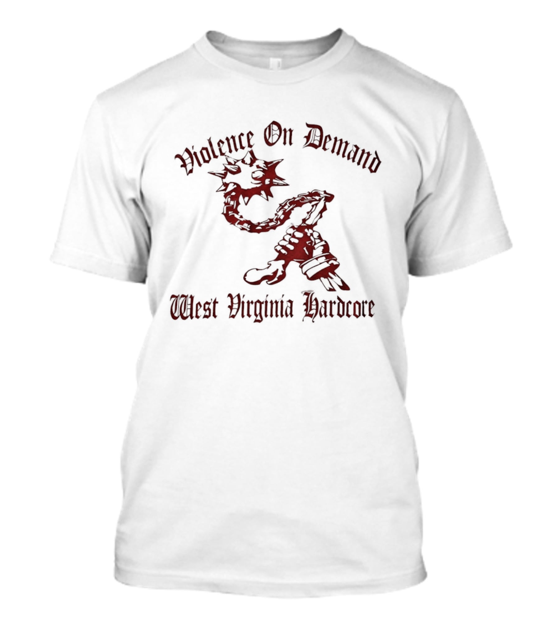 Violence On Demand West Virginia Hardcore Chain And Mace T-Shirt