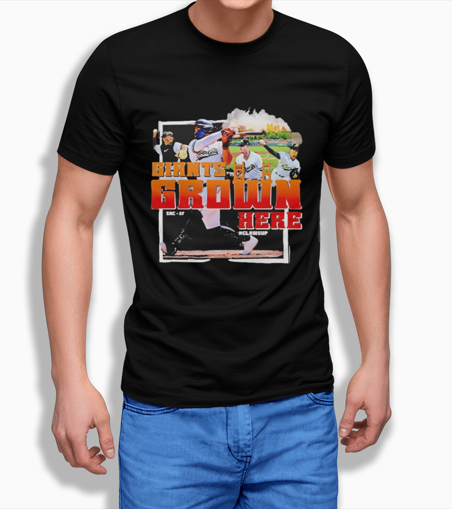 Sacramento River Cats 2025 Giants Grown Here ClawsUp T-Shirt