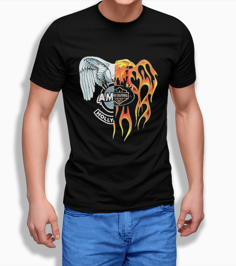 AMIRI Hollywood Spliced Eagle Fire Wing T-Shirt
