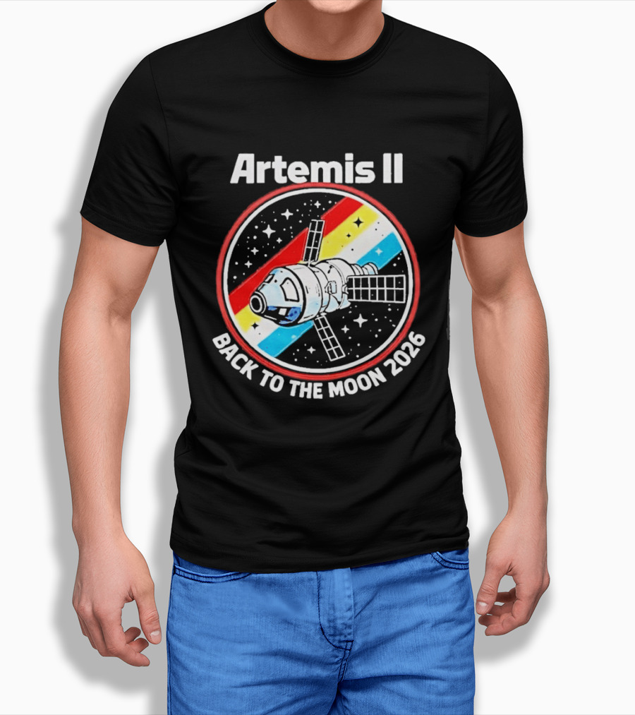 Artemis II NASA Mission Back To The Moon 2026 Spacecraft Patch T-Shirt