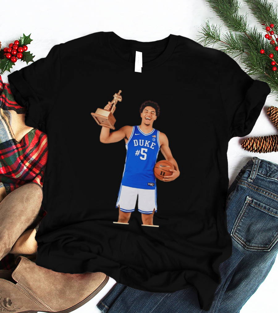 Duke Basketball #5 Cameron Boozer Naismith Men's College Player Of The Year 2026 T-Shirt