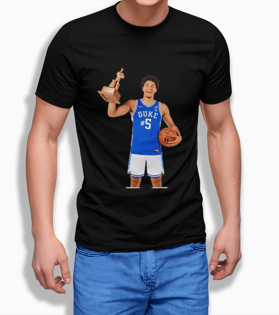 Duke Basketball #5 Cameron Boozer Naismith Men's College Player Of The Year 2026 T-Shirt