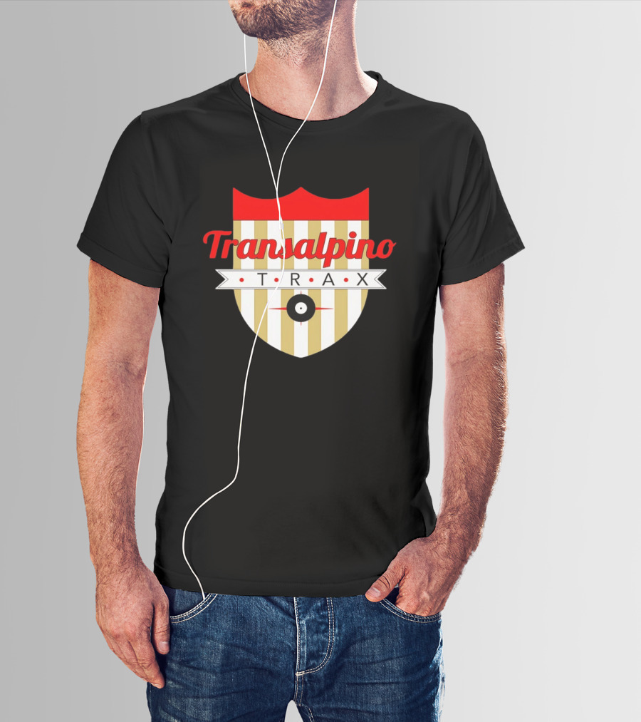 Transalpino Trax Shield Stripes And Record T-Shirt