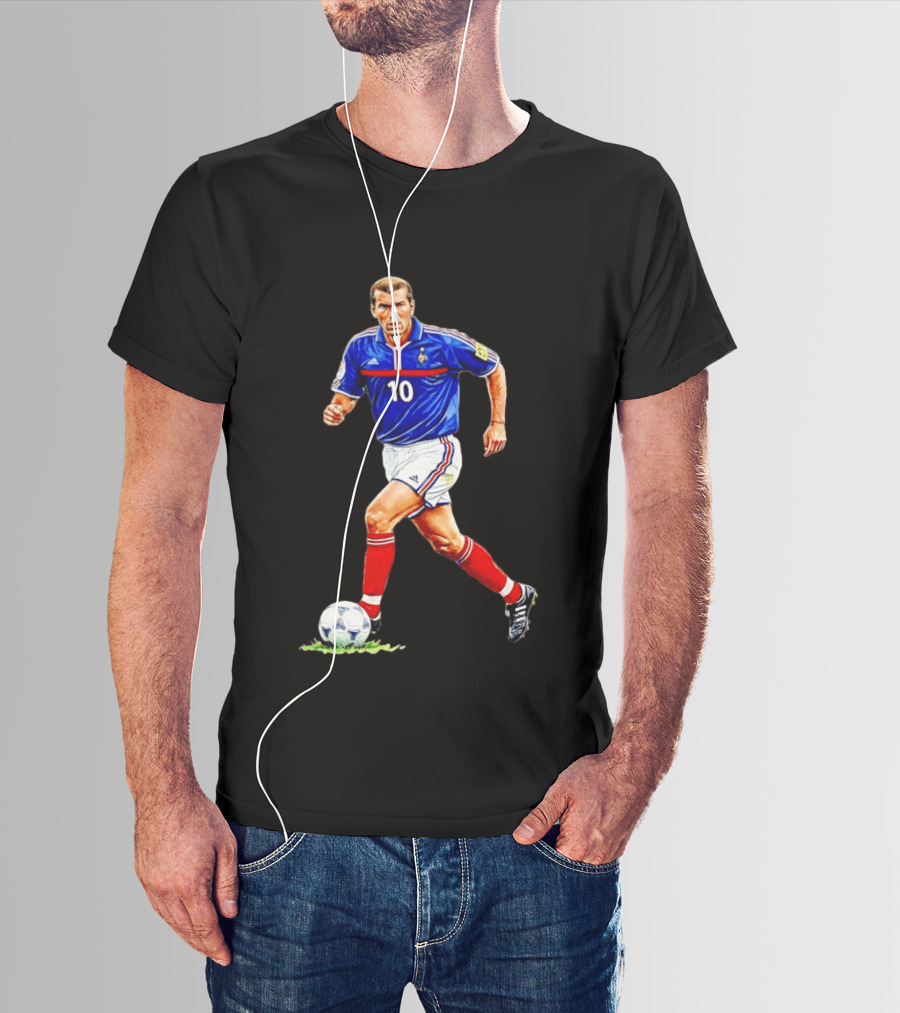Zinédine Zidane France Football Number 10 World Cup 1998 T-Shirt