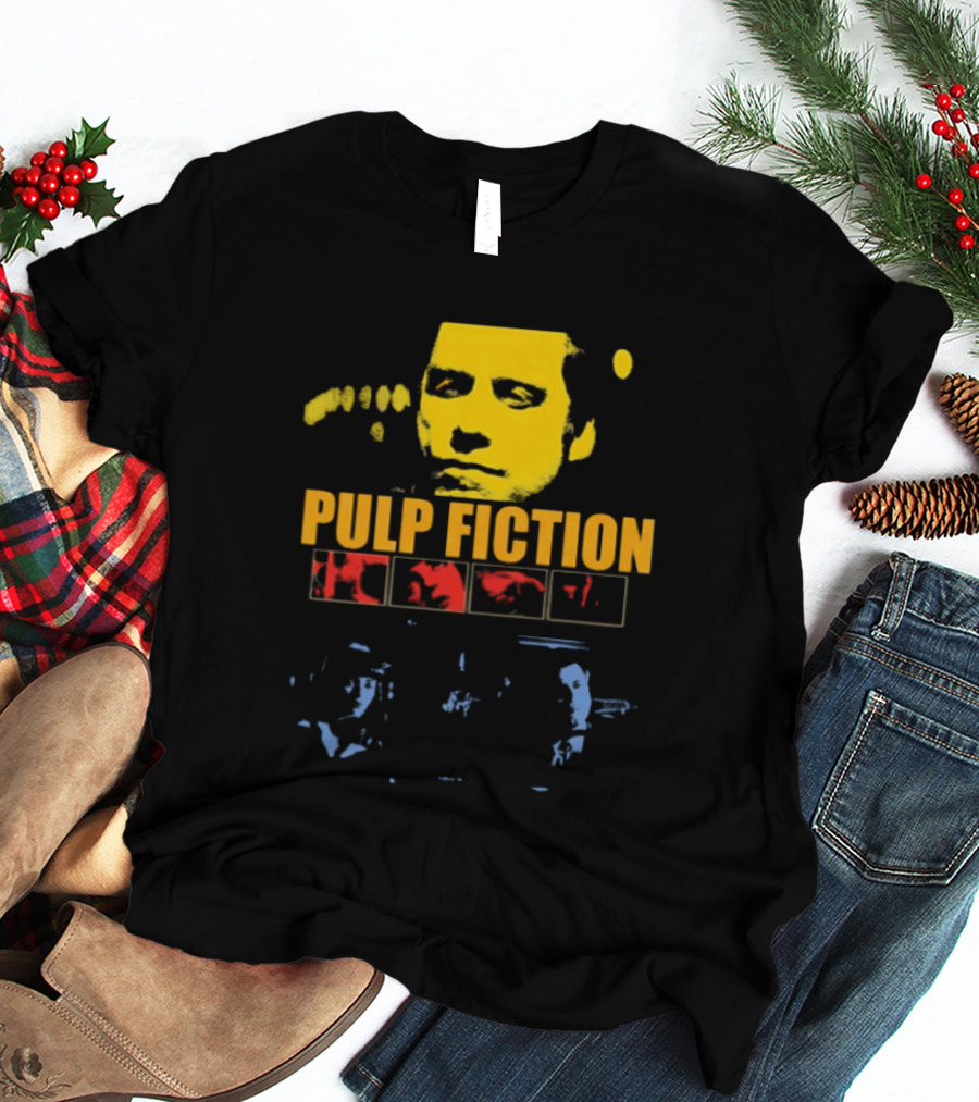 Pulp Fiction John Travolta Iconic Character Retro Movie T-Shirt