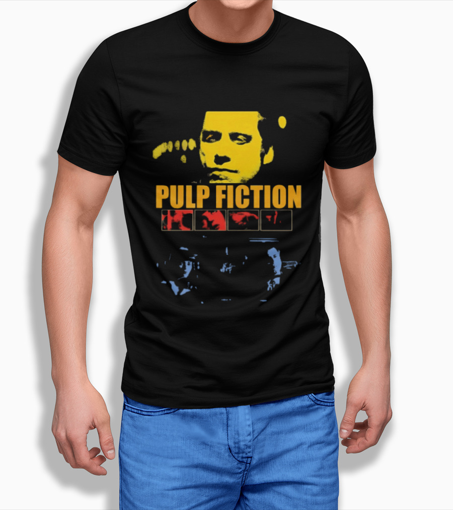 Pulp Fiction John Travolta Iconic Character Retro Movie T-Shirt