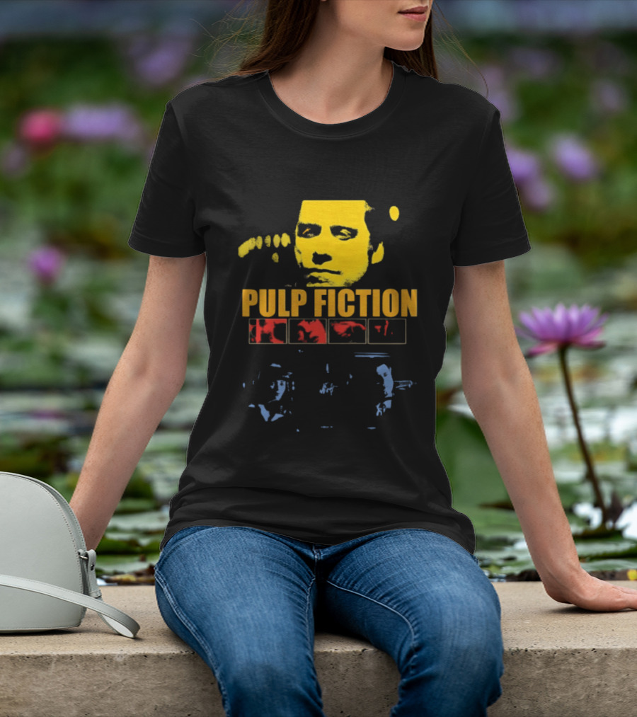 Pulp Fiction John Travolta Iconic Character Retro Movie T-Shirt