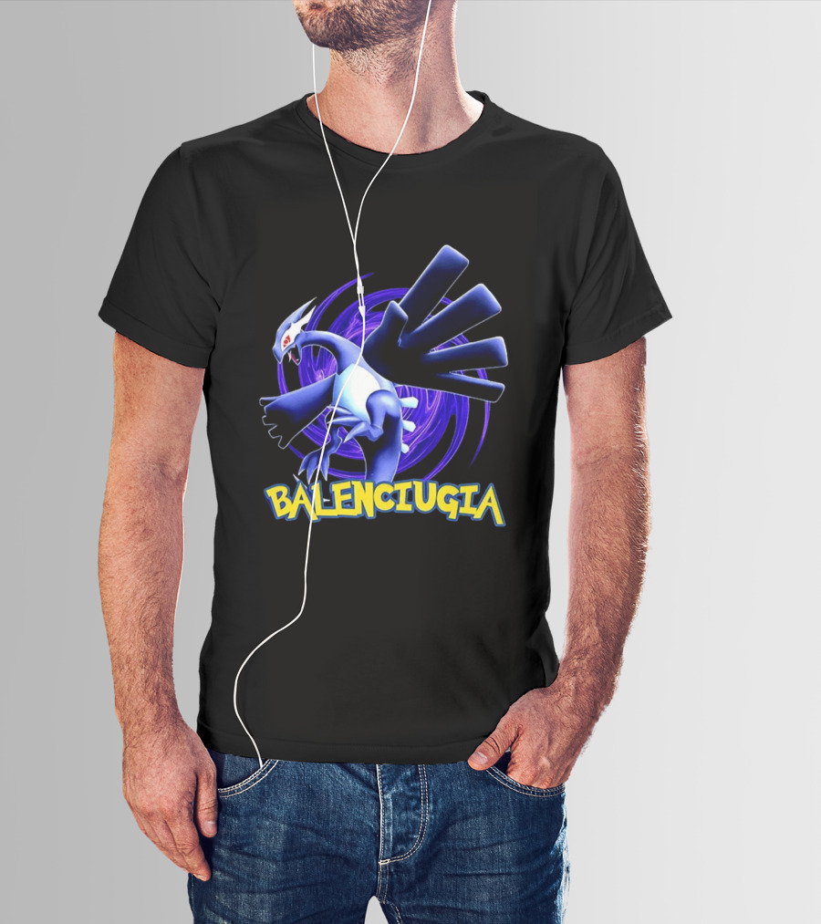 Lugia Balenciugia Fusion With Iconic Air Creature And Fashion Twist T-Shirt