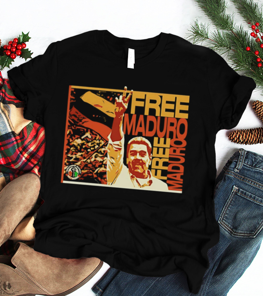 FREE MADURO Nicolas Maduro Peace Sign Protest T-Shirt
