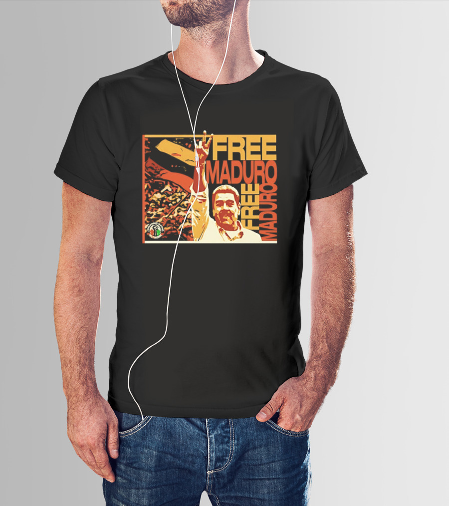 FREE MADURO Nicolas Maduro Peace Sign Protest T-Shirt