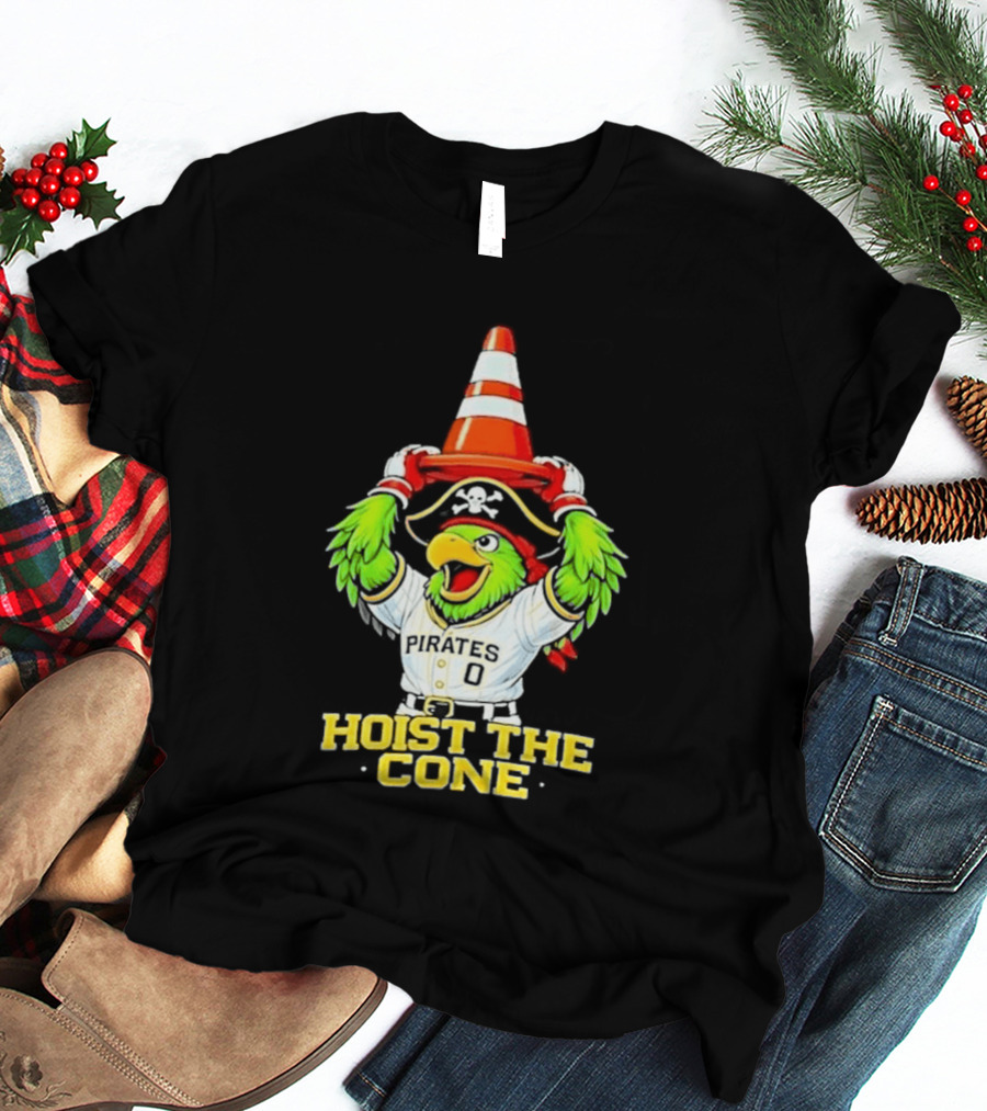 Pirate Parrot Hoist The Cone Pittsburgh Pirates Baseball 2026 T-Shirt