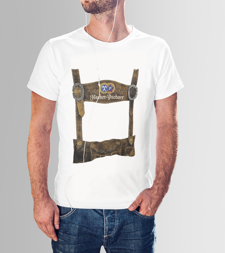 Hacker Pschorr Lederhosen Oktoberfest Beer Festival Bavarian Costume T-Shirt