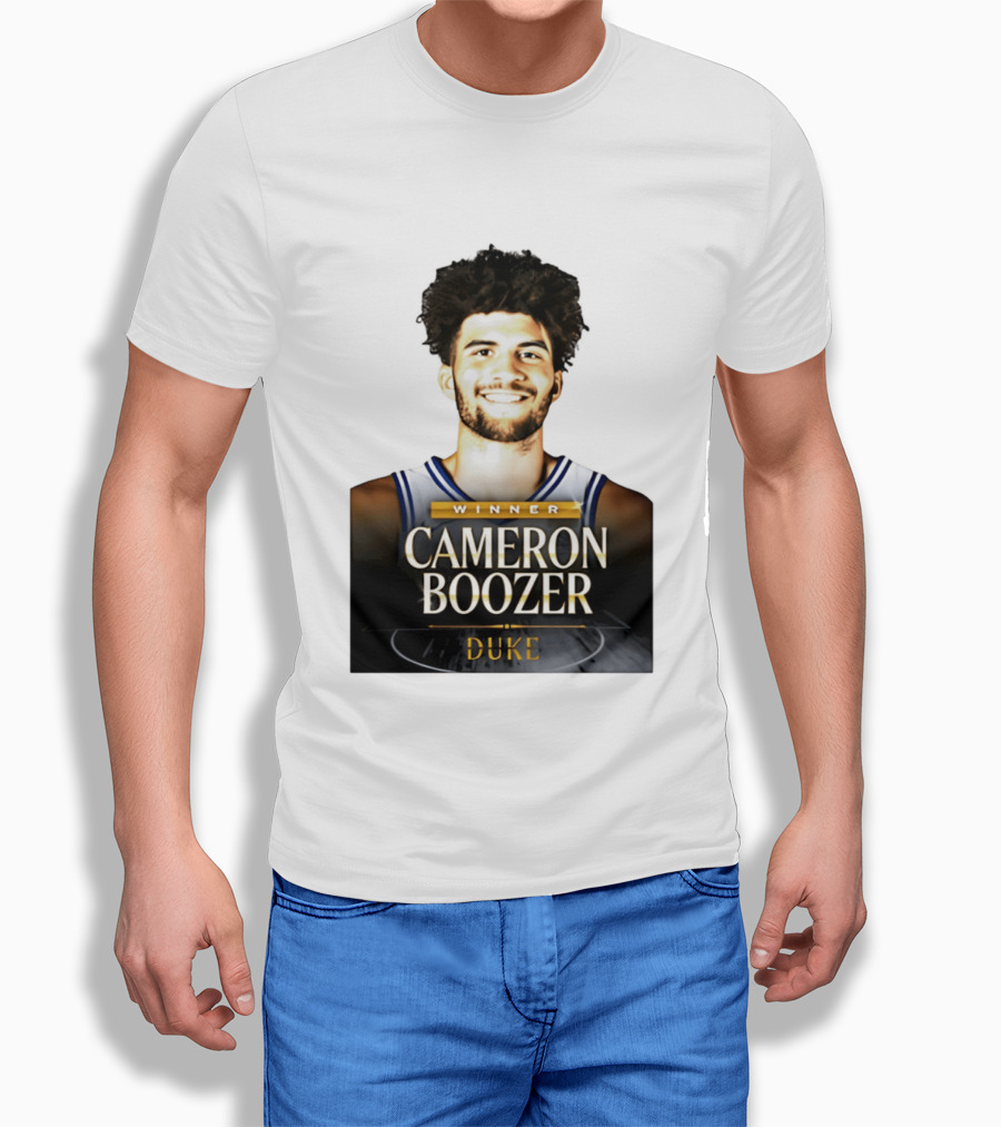 Winner Cameron Boozer Duke Basketball 2026 Naismith Men's College Player Of The Year T-Shirt