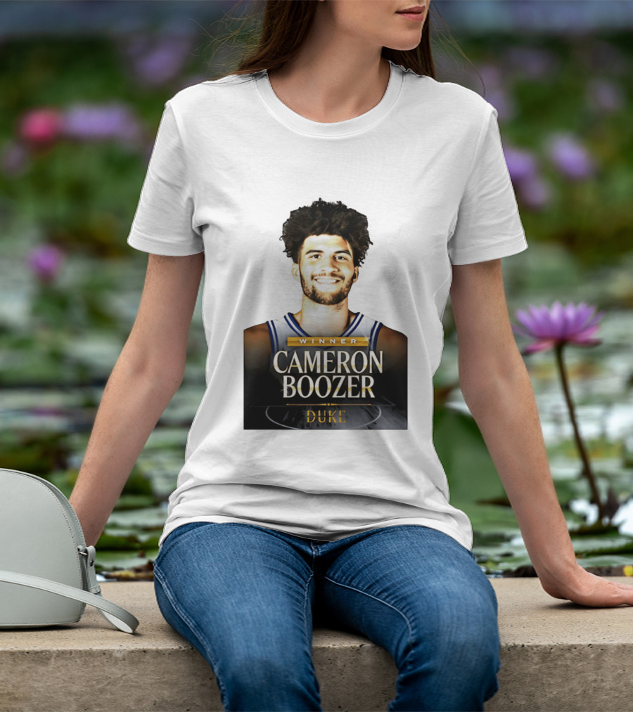 Winner Cameron Boozer Duke Basketball 2026 Naismith Men's College Player Of The Year T-Shirt