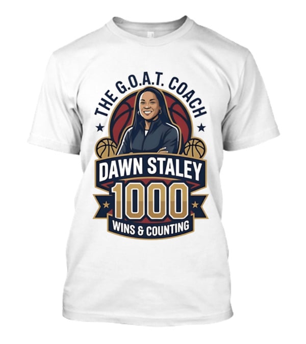 The G.O.A.T. Coach Dawn Staley 1000 Wins & Counting T-Shirt