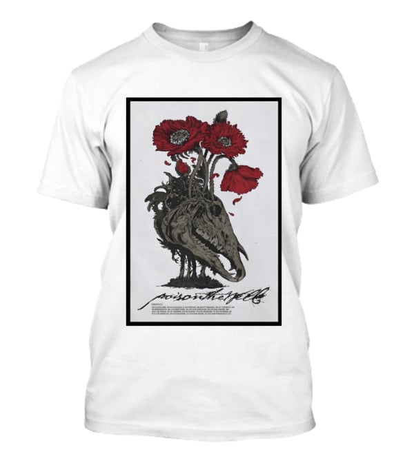 Poison The Well US 2026 Shows Skull Poppies T-Shirt